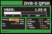 Mesures DVB-S QPSK du mesureur de champ