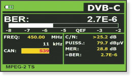 DVB-C mesures