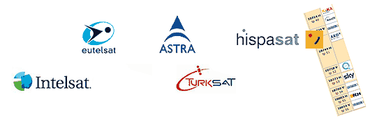 Logos des opérateurs de satellites