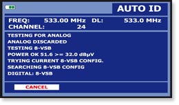 Écran Auto ID