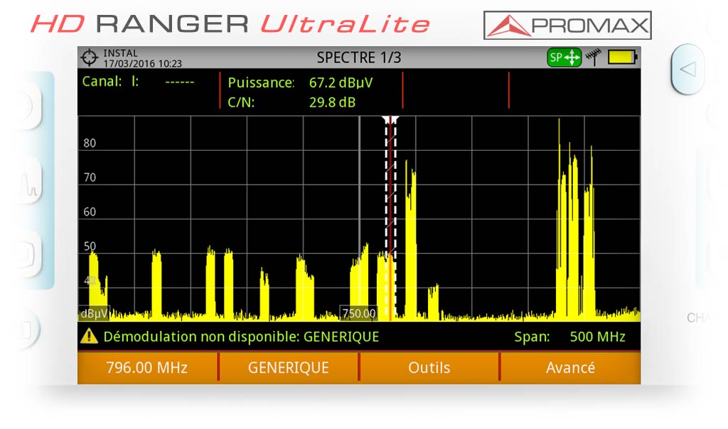 Utilisation du mode de syntonisation par FRÉQUENCE et réglage du Span