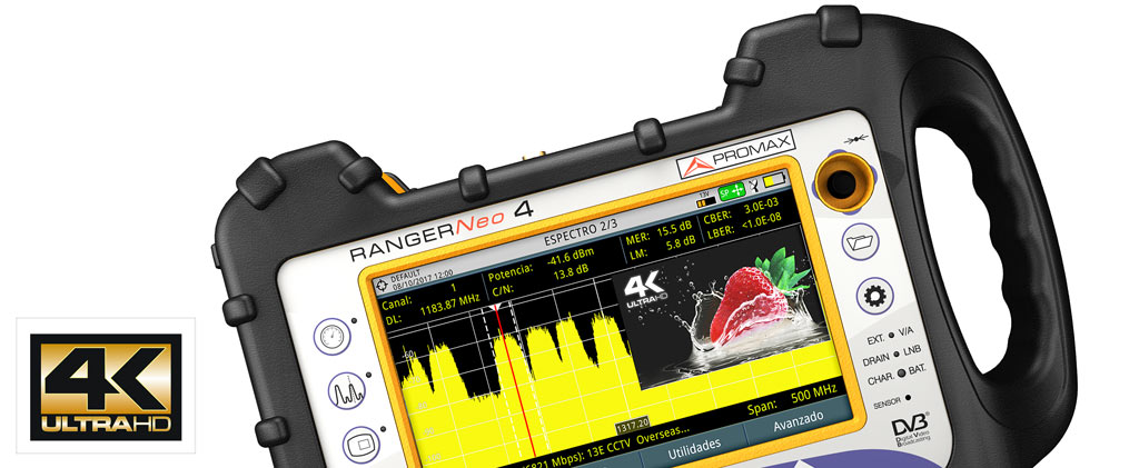 Analyseur RANGER Neo décodant un service 4K