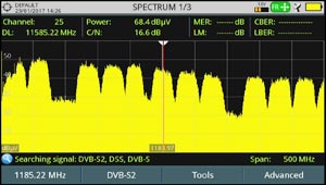 Transpondeur DVB-S2 non identifié