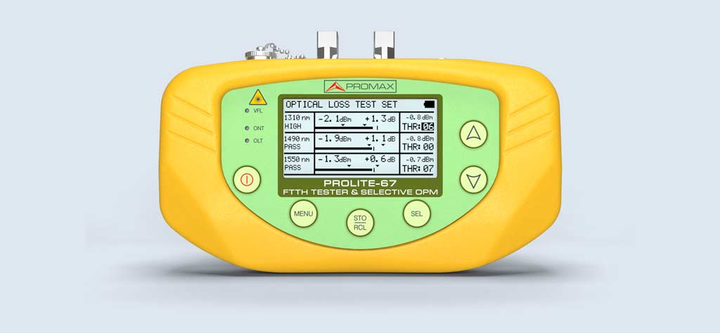 Mesureur PON et XG-EPON / XGS-PON / 10G-EPON / NG-PON2 modèle PROLITE-67