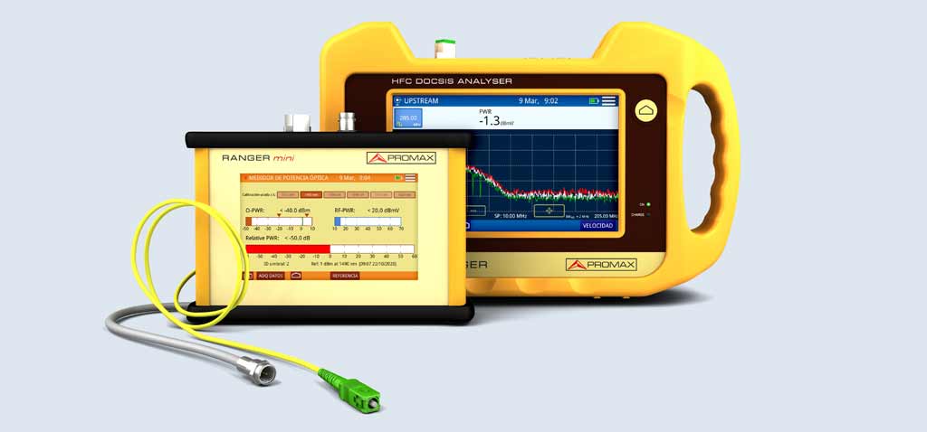 Systèmes de test et de mesures hybrides pour RF et fibre (HFC)