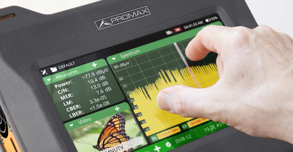 L'interface multipoint rend le spectre du TV EXPLORER NG incroyablement convivial ; aussi intuitive qu'un téléphone portable