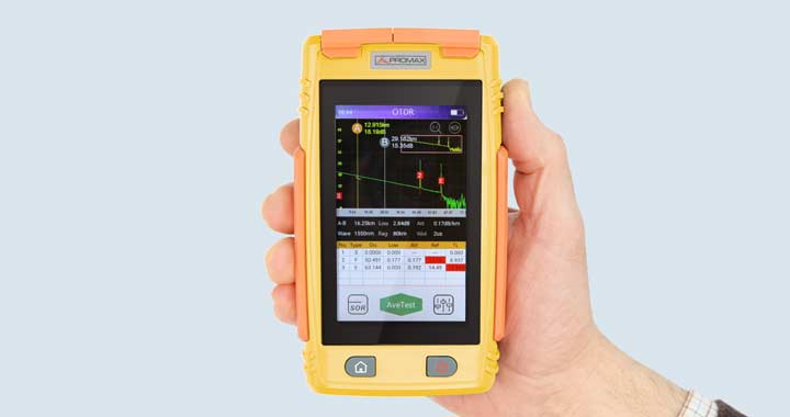 Le PROLITE-44 est un OTDR de poche ultra-compact