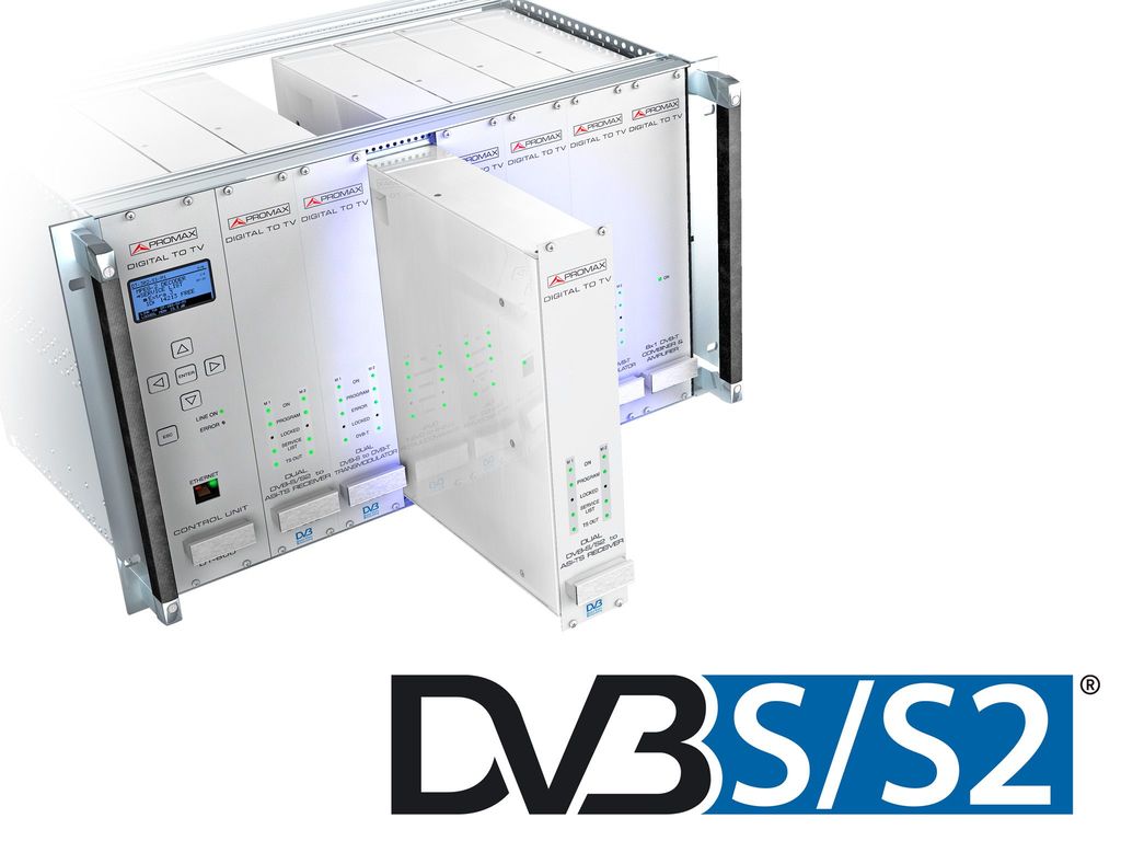 DT-302: Récepteur DVB-S/S2 Double, avec CAM et sortie ASI-TS