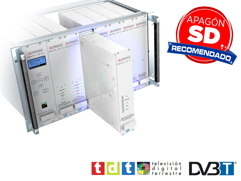 DT-504B: Encodeur Vidéo/Audio Quadruple avec sortie DVB-T et TS-ASI