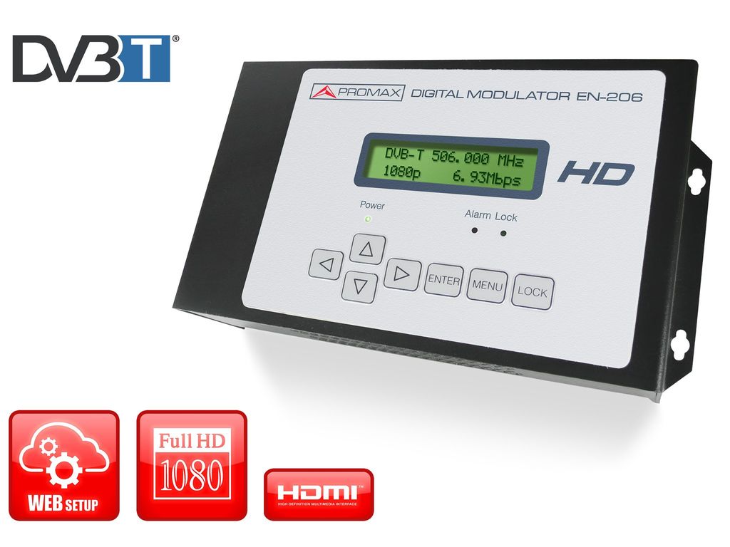 EN-206 Lite: Modulateur numérique aux norme DVB-T (TNT) Haute Définition
