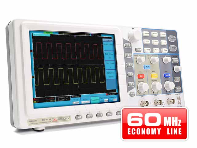 OD-606: Oscilloscope numérique de 60 MHz (gamme économique)
