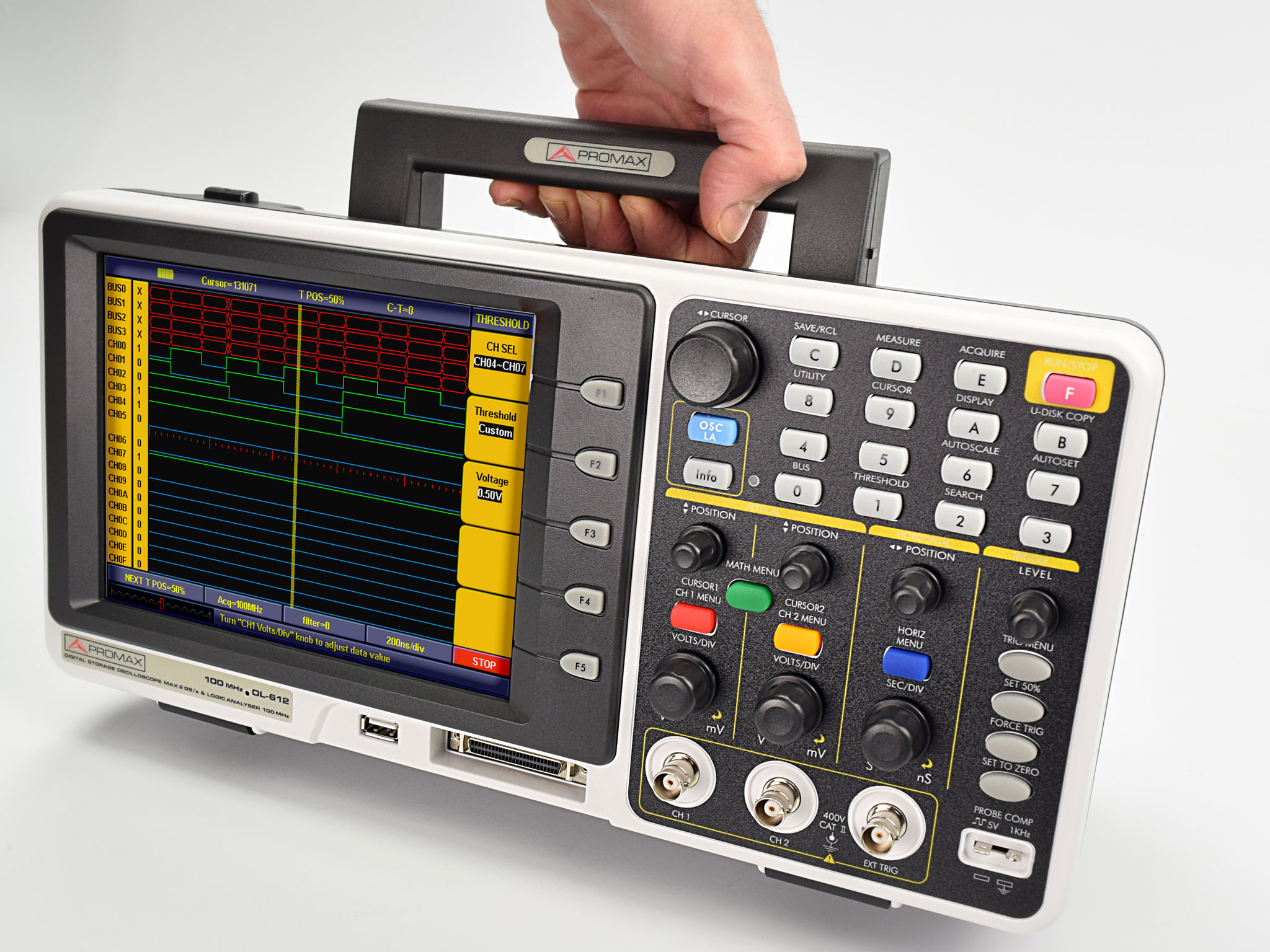 OL-612: Oscilloscope numérique + Analyseur logique de 16 voies (gamme professionnellel)