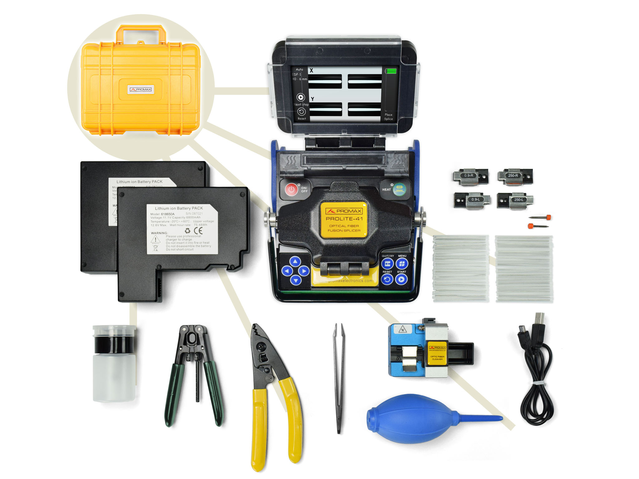 PROLITE-41: Soudeuse compacte de fibre optique