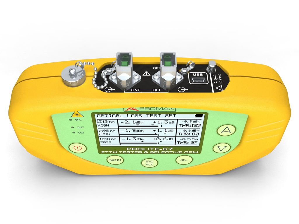 PROLITE-67: Mesureur selectif de puissance optique pour FTTX-xPON
