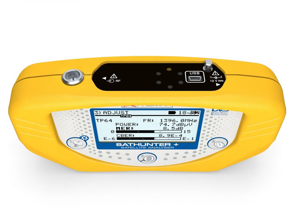 SATHUNTER+: Pointeur de satellites numériques DVB-S/S2 et DSS