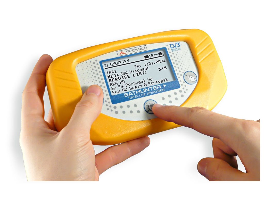 SATHUNTER+: Pointeur de satellites numériques DVB-S/S2 et DSS