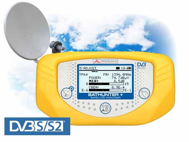 SATHUNTER+: Pointeur de satellites numériques DVB-S/S2 et DSS