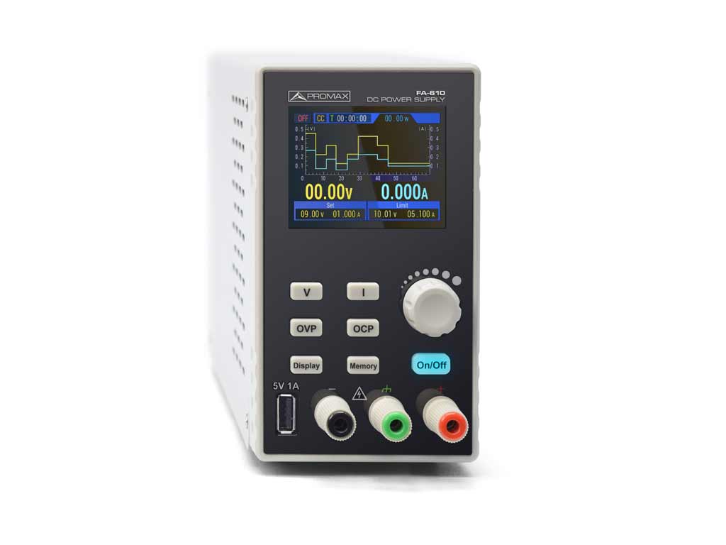 FA-610: Source de courant DC programmable (60V, 10A)