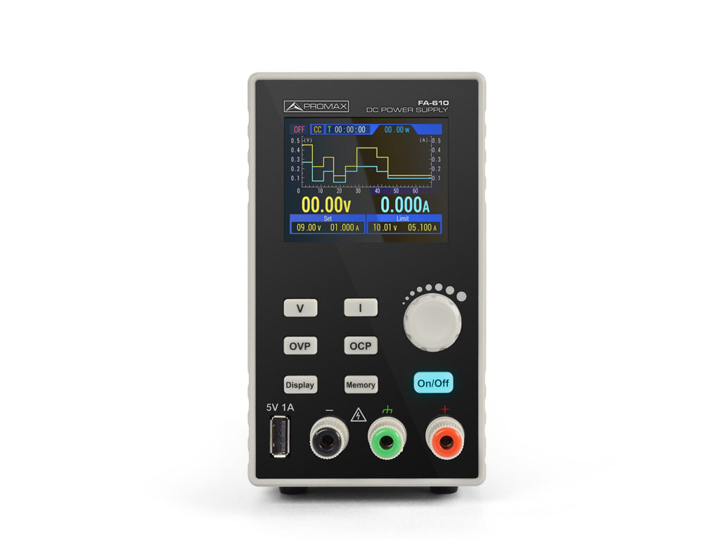 FA-610: Source de courant DC programmable (60V, 10A)