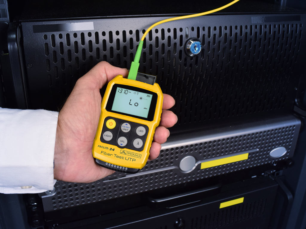 PROLITE-24 Fiber Test UTP: Testeur de fibre optique avec mesureur de puissance et VFL intégré