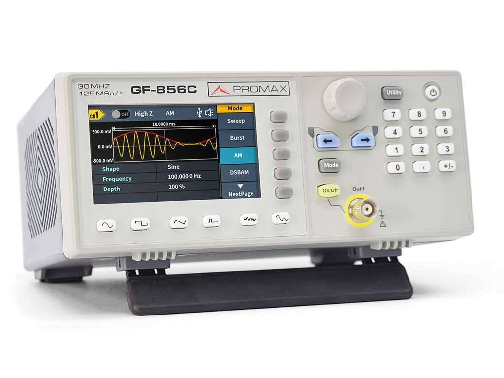 GF-856C: Générateur de formes d'ondes personnalisées 30 MHz, 125 MS/s