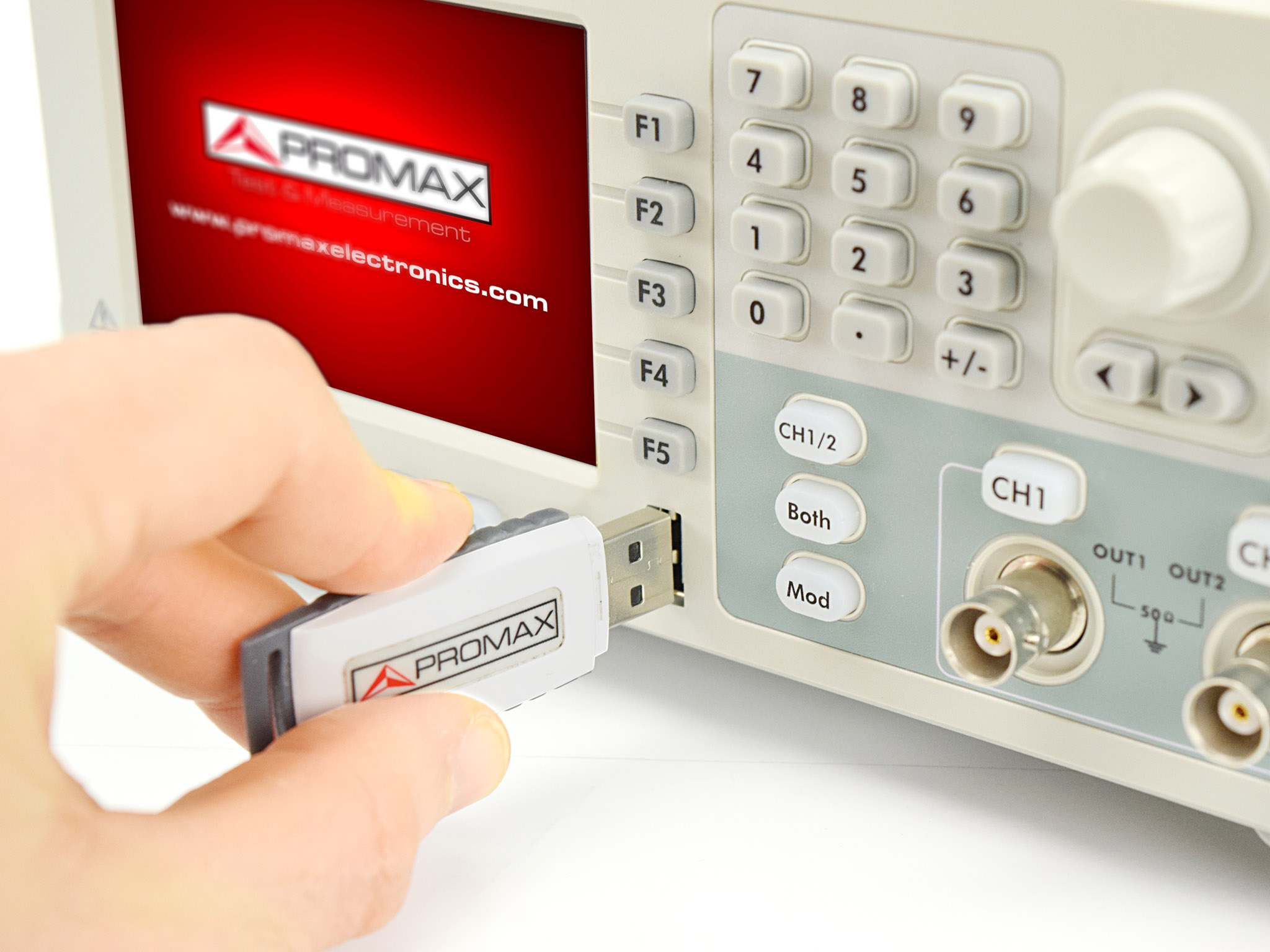 GF-857 B: Générateur de formes d'ondes personnalisées 10 MHz avec USB et RS-232