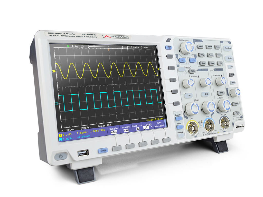 OD-620B: Oscilloscope numérique de 200 MHz  (gamme professionnelle)