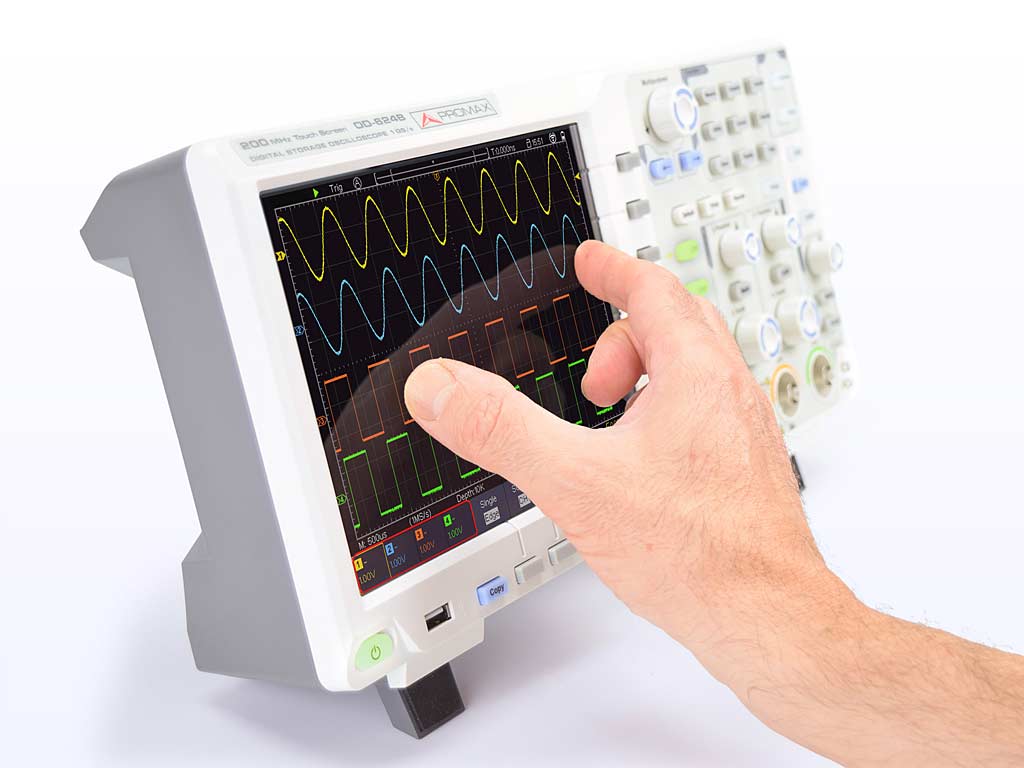 OD-624B: Oscilloscope numérique multi-touch de 200 MHz (gamme professionnelle)